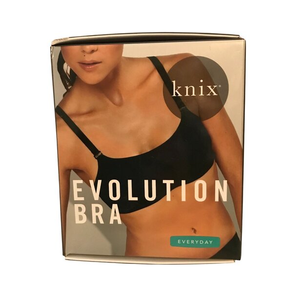 Knix Evolution Bra Wireless Black Size 8 (40D) Everyday Convertible Straps - Picture 1 of 11